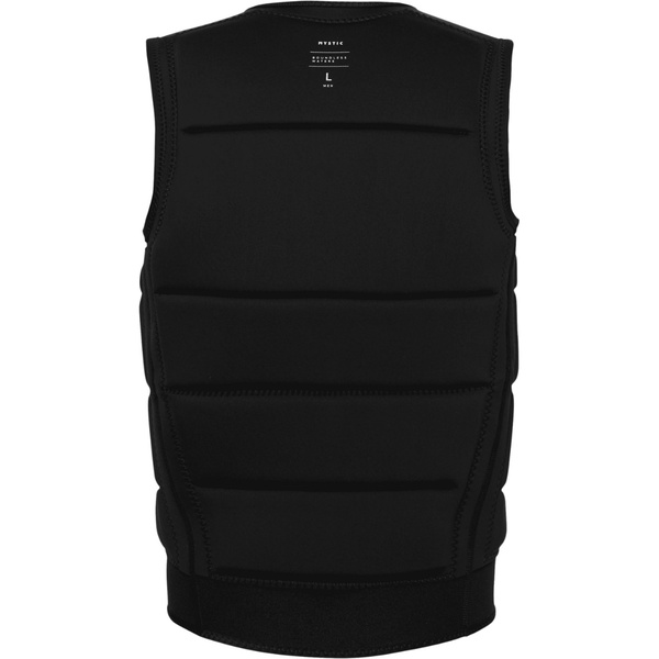2026 Mystic Mens Poseidon TS Front Zip Wake Impact Vest 35005.250691 - Black